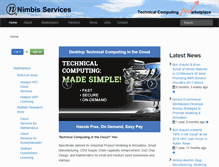 Tablet Screenshot of nimbisservices.com